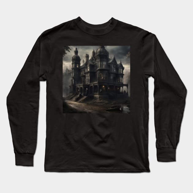 Haunted Mansion Long Sleeve T-Shirt by Haunted History Chronicles